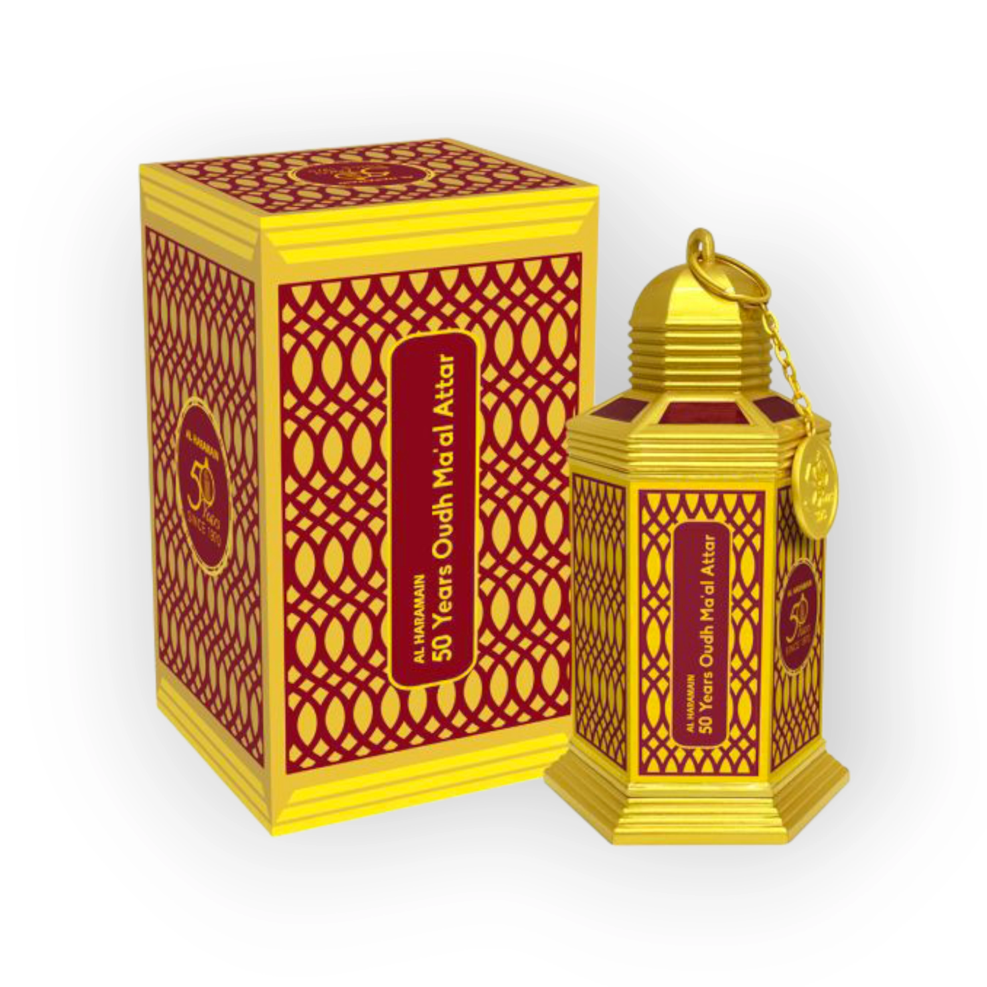 بخور الحرمين 50 ييرز عود مع العطر 75 جم